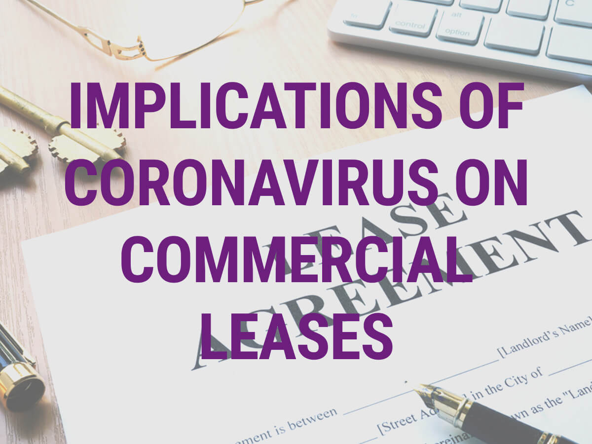 Implications of Coronavirus on Commercial Leases Perrin Myddelton